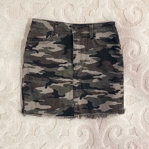 Camo Jean Skirt